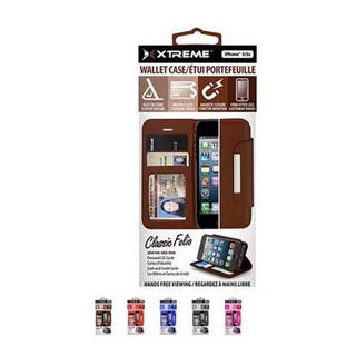 Classic Folio Wallet Case For iPhone 5