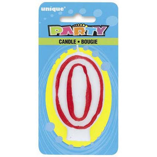 Deluxe Number 0 Birthday Candle