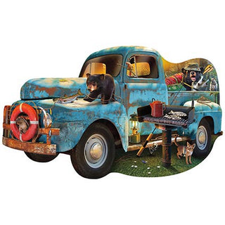 Sunsout Puzzle Shape The Blue Truck1000pc