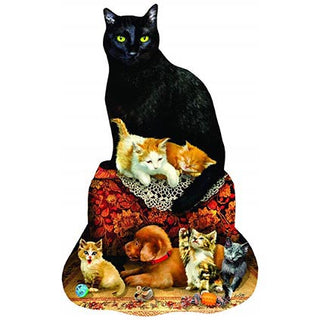 Sunsout Puzzle Shape Family Ottoman 1000pc