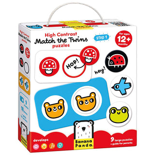 Banana Panda Puzzle Match The Twins 2Pc X 9 Puzzles