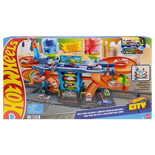 Hot Wheels City Mega Tower Car Wash Playset