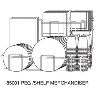 Peg and Shelf Merchandiser 24in