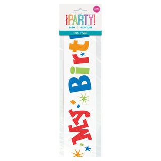 Its My Birthday Satin Sash