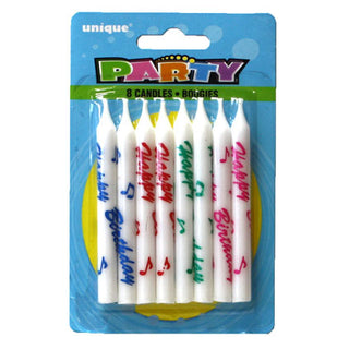 Happy Birthday Candles 8pk