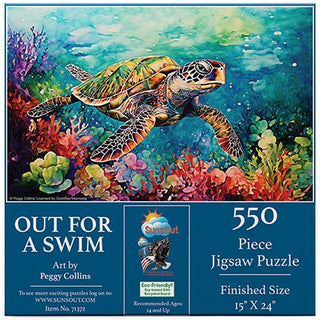 Sunsout Puzzle  550pc Out for a Swim