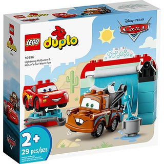 Lego Duplo Disney Lightning Mcqueen and Maters Car Wash Fun 29pc