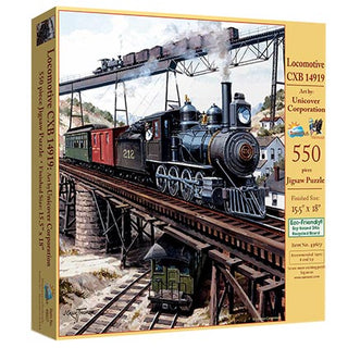Sunsout Puzzle  550pc Locomotive