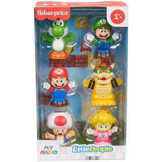 Fisher Price Little People Super Mario Character 6Pc Multipack