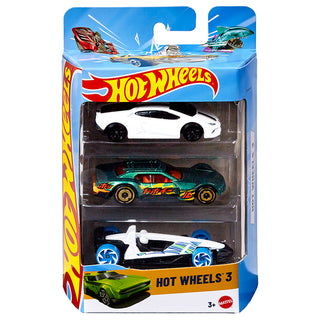 Hot Wheels 1:64 Diecast 3Pk Basic Car Asst