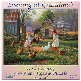Sunsout Puzzle 500pc Evening at Grandma's