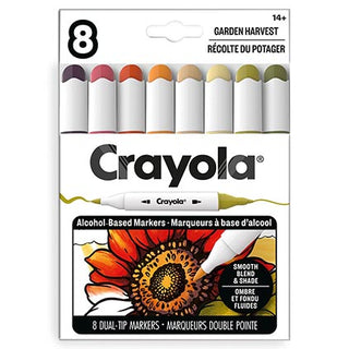 Crayola Colour Collections 8 Count Dual Tip Alcohol Markers  Garden Harvest