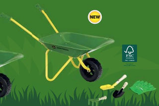 John Deere Wheelbarrow with Accessories Metal