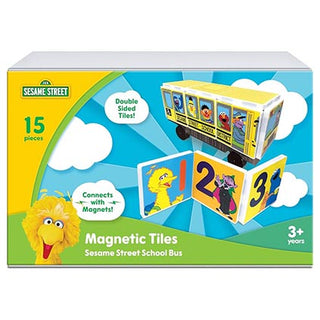 Sesame Street School Bus Magnetic Tiles