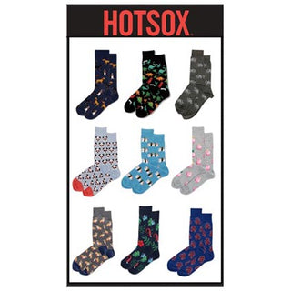 Hotsox Men Animal Socks Shipper D1 54 Units