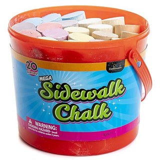 Mega Sidewalk Chalk 20Pcs 9 Colors