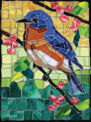 Sunsout Puzzle 1000pc Stained Glass Bluebird
