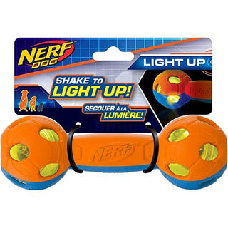 Nerf Dog LED Bash Barbell 7in