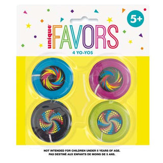 Party Favours Plastic YoYo 4pk