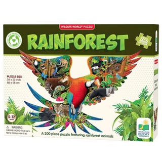 Puzzle 200pc Wildlife World Rainforest