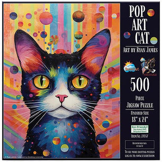 Sunsout Puzzle 500pc Pop Art Cat