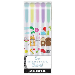 Zebra PetIt Animal Collection 5pk