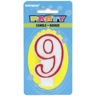 Deluxe Number 9 Birthday Candle